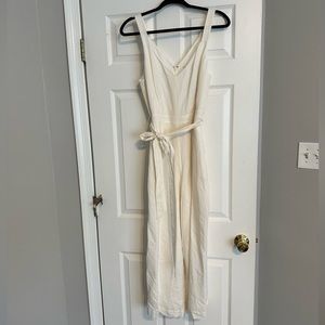 White Linen Jumpsuit